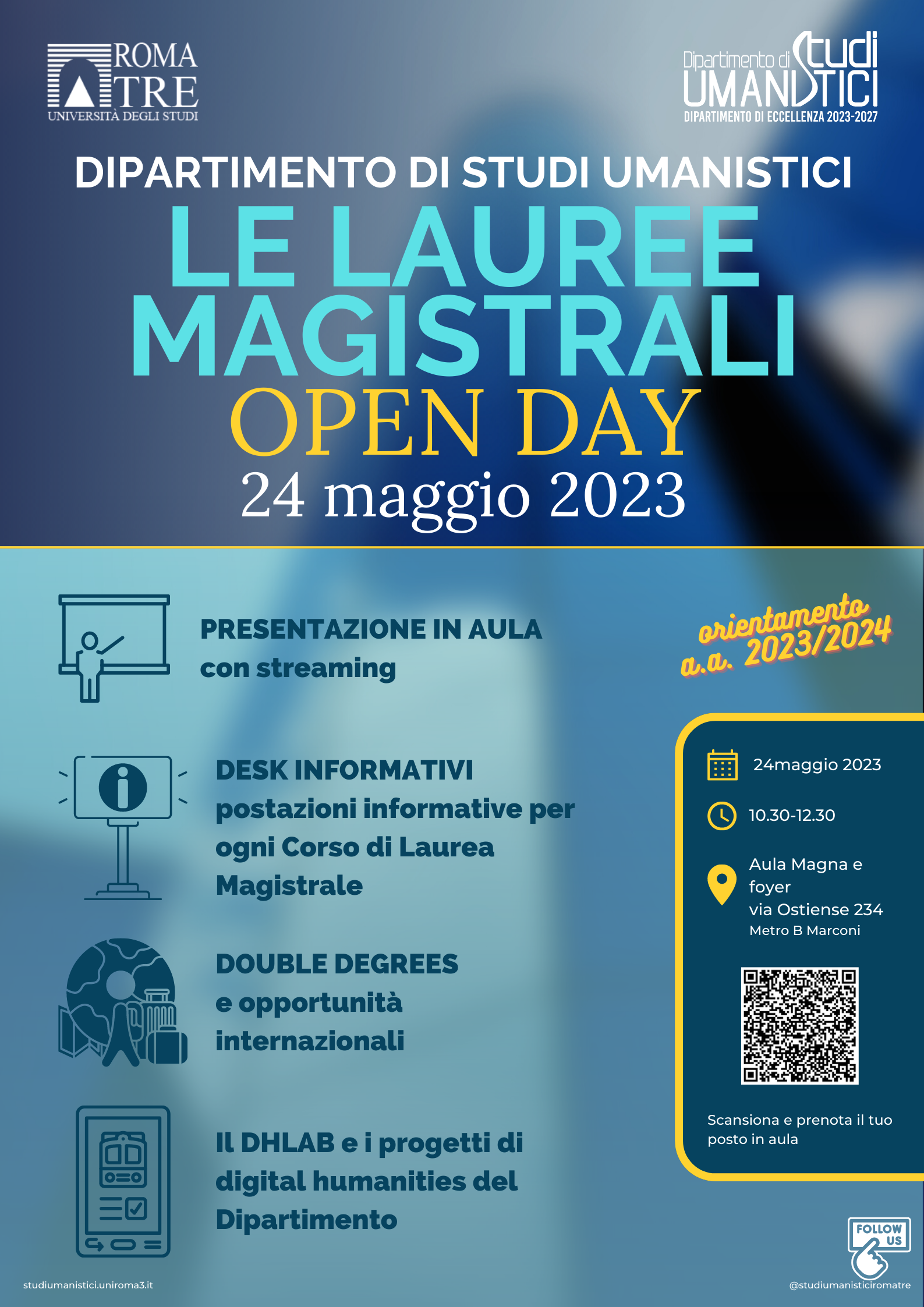 Open Day Lauree Magistrali - Dipartimento Di Studi Umanistici