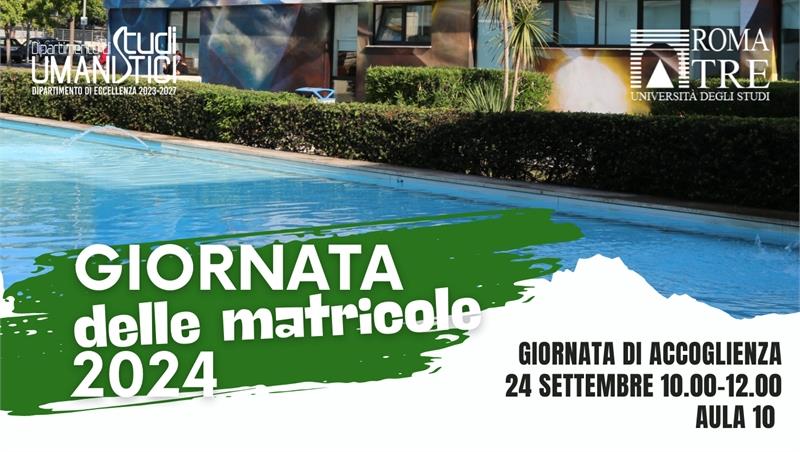 A.A. 2024/2025 Giornata delle matricole