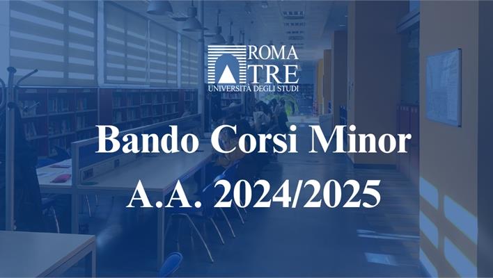 Bando di ammissione Corsi Minor 2024-2025