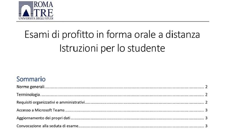 Modalità di svolgimento degli appelli di esame nella sessione estiva 19/20