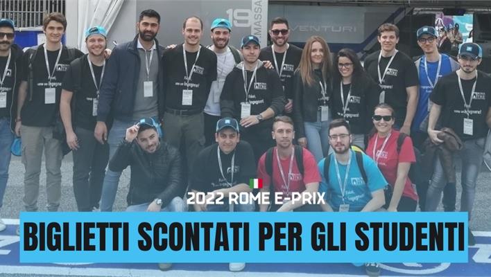 2022 Rome E-Prix | FIA Formula E - biglietti scontati per gli studenti