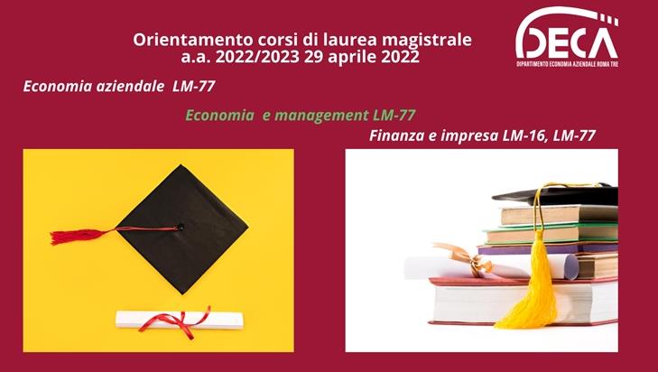 a.a. 2022/2023 Orientamento corsi di laurea magistrale 