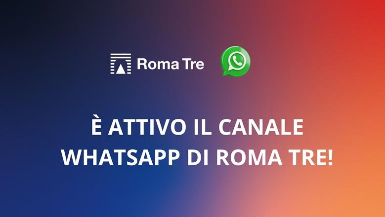 Canale Whatsapp di Roma Tre