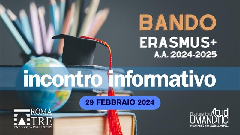 Incontro informativo sul bando Erasmus+ A.A. 2024/2025