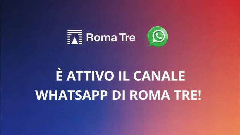 Canale Whatsapp di Roma Tre 