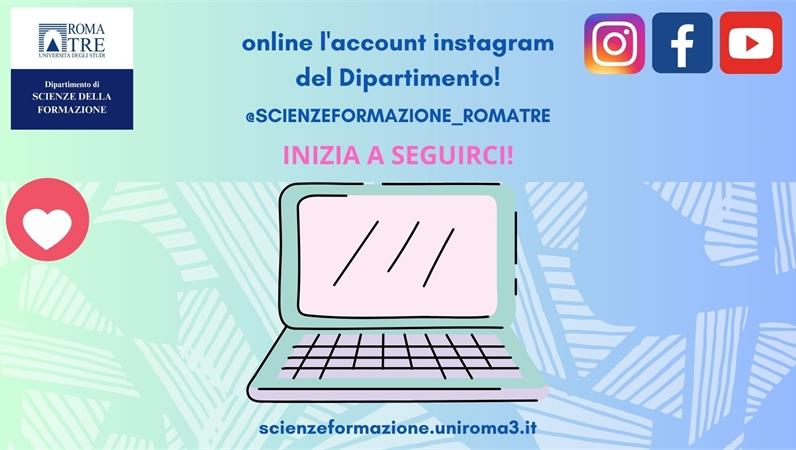 Online il nuovo account Instagram del Dipartimento