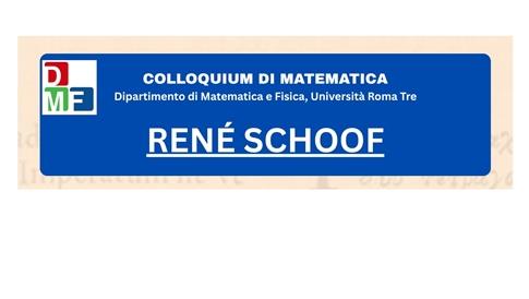 Colloquium di Matematica: René Schoof - 30 years of Fermat's Last Theorem