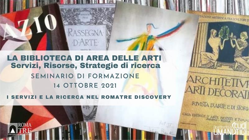 La Biblioteca di Area delle Arti: i servizi e la ricerca nel Roma Tre Discovery