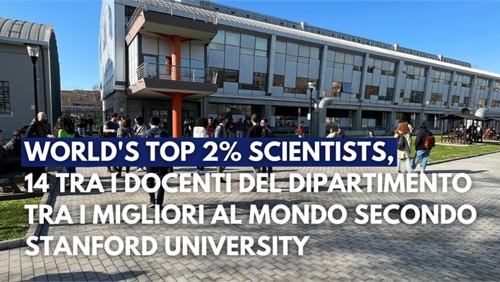 World's Top 2% Scientists, 14 tra i docenti del Dipartimento di Ingegneria Industriale, Elettronica e Meccanica tra i migliori al mondo secondo Stanford University