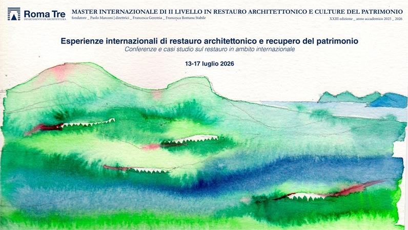 Master in Restauro architettonico e culture del patrimonio