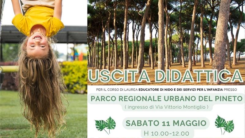 Escursioni didattiche al Parco regionale urbano del Pineto-comunicazioni nuova data 11 maggio 2024