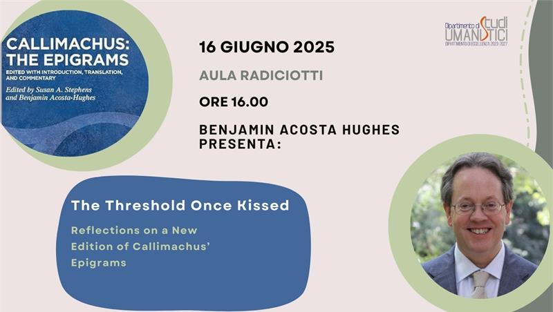 Benjamin Acosta Hughes presenta gli Epigrammi di Callimaco