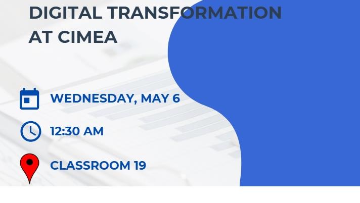 Digital Transformation at CIMEA 
