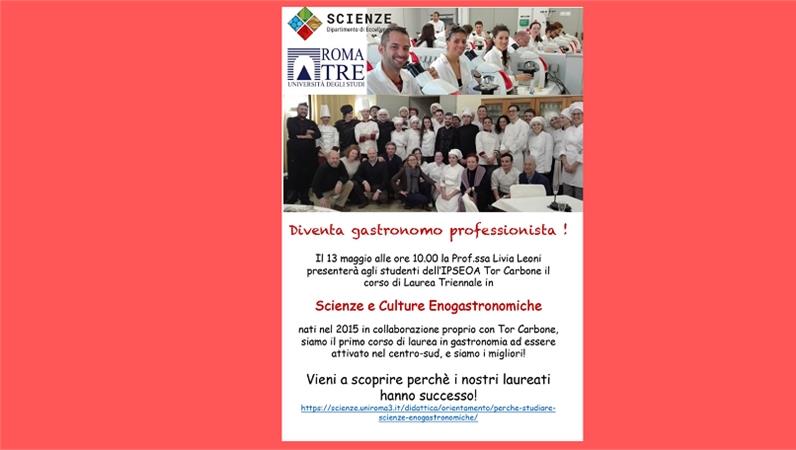 Diventa gastronomo professionista!