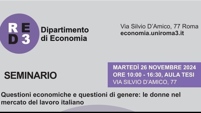 Questioni economiche e questioni di genere: le donne nel mercato del lavoro italiano