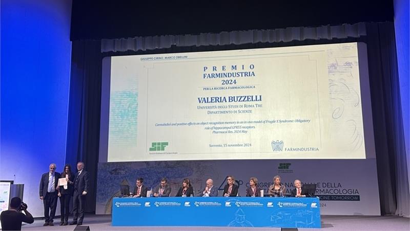 Premio per ricerche farmacologiche a Valeria Buzzelli