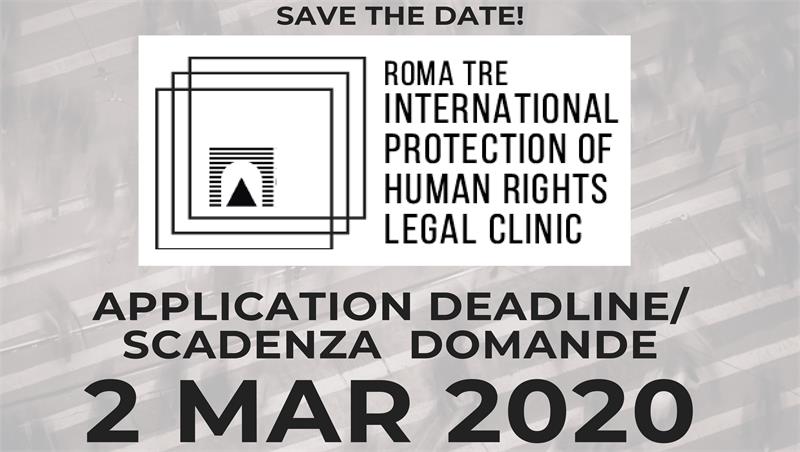 Aperte le iscrizioni alla Clinica legale International Protection of Human Rights