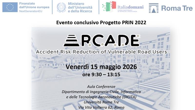 Evento conclusivo Progetto ARCADE - PRIN 2022