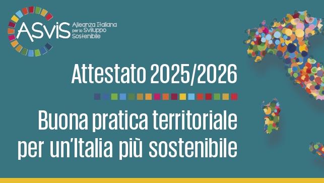 Attestato di buona pratica territoriale per un’Italia più sostenibile 2025 ASviS