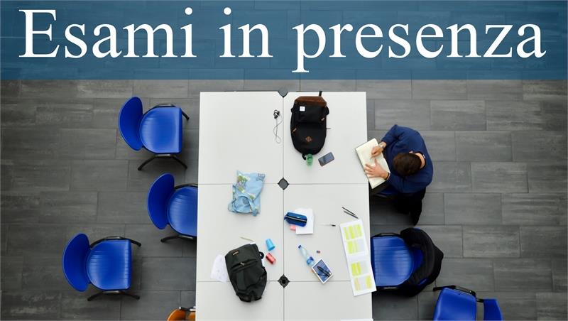 Elenco esami in presenza sessione invernale a.a. 2020/2021 (aggiornato al 13 gennaio 2021)