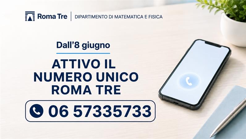 Numero Unico Università degli Studi Roma Tre