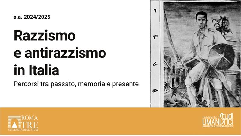 Razzismo e antirazzismo in Italia. Percorsi tra passato, memoria e presente A.A. 2024/2025