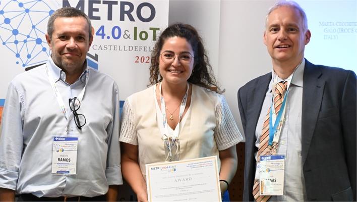 Premio Best paper presented by a woman ad una dottoranda del Dipartimento di Ingegneria Industriale, Elettronica e Meccanica