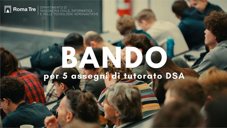 Bando per 5 assegni di tutorato a supporto Disabilità/DSA