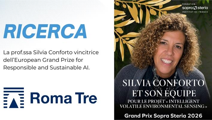 Alla prof.ssa Silvia Conforto l’European Grand Prize for Responsible and Sustainable AI