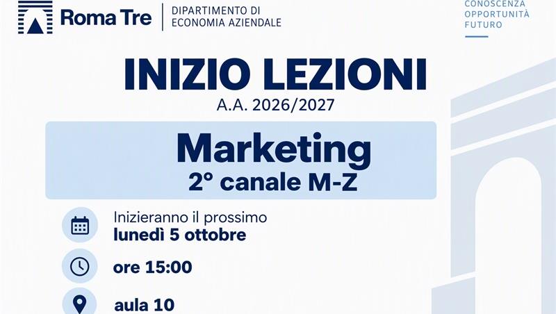 Lezioni Marketing 2° canale M-Z