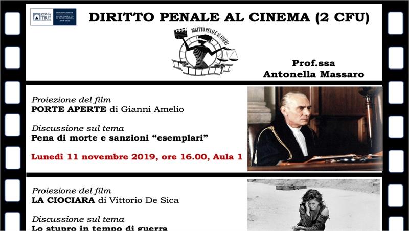Diritto penale al cinema (2 CFU) - prof.ssa Antonella Massaro