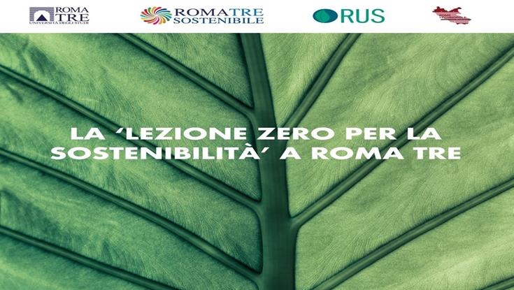 Lezione Zero per la sostenibilità a Roma Tre