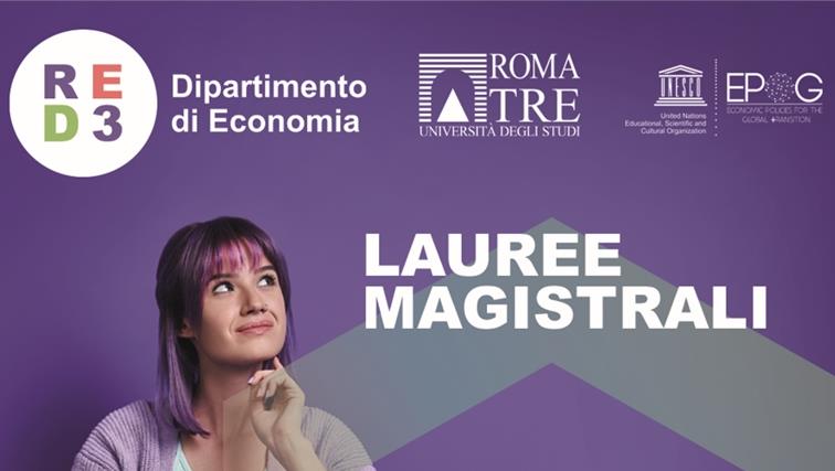 Iscriviti a un corso di Laurea Magistrale al Dipartimento di Economia, Università degli Studi Roma Tre 