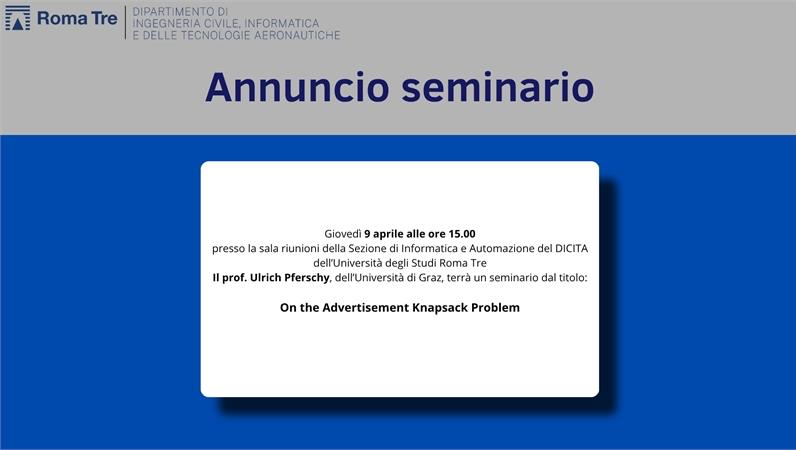 Seminario prof. Pferschy