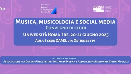 Convegno di studi “Musica, musicologia e social media”