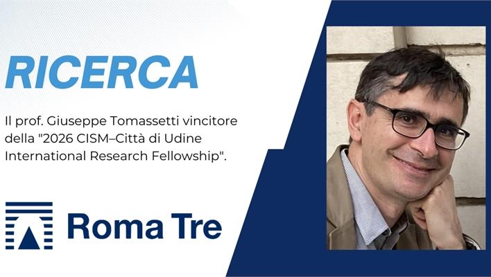 Il prof. Giuseppe Tomassetti vincitore della 