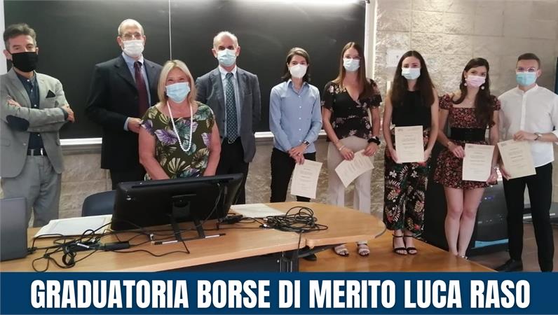 Graduatoria borse di merito “Luca Raso” a.a. 2021/2022 