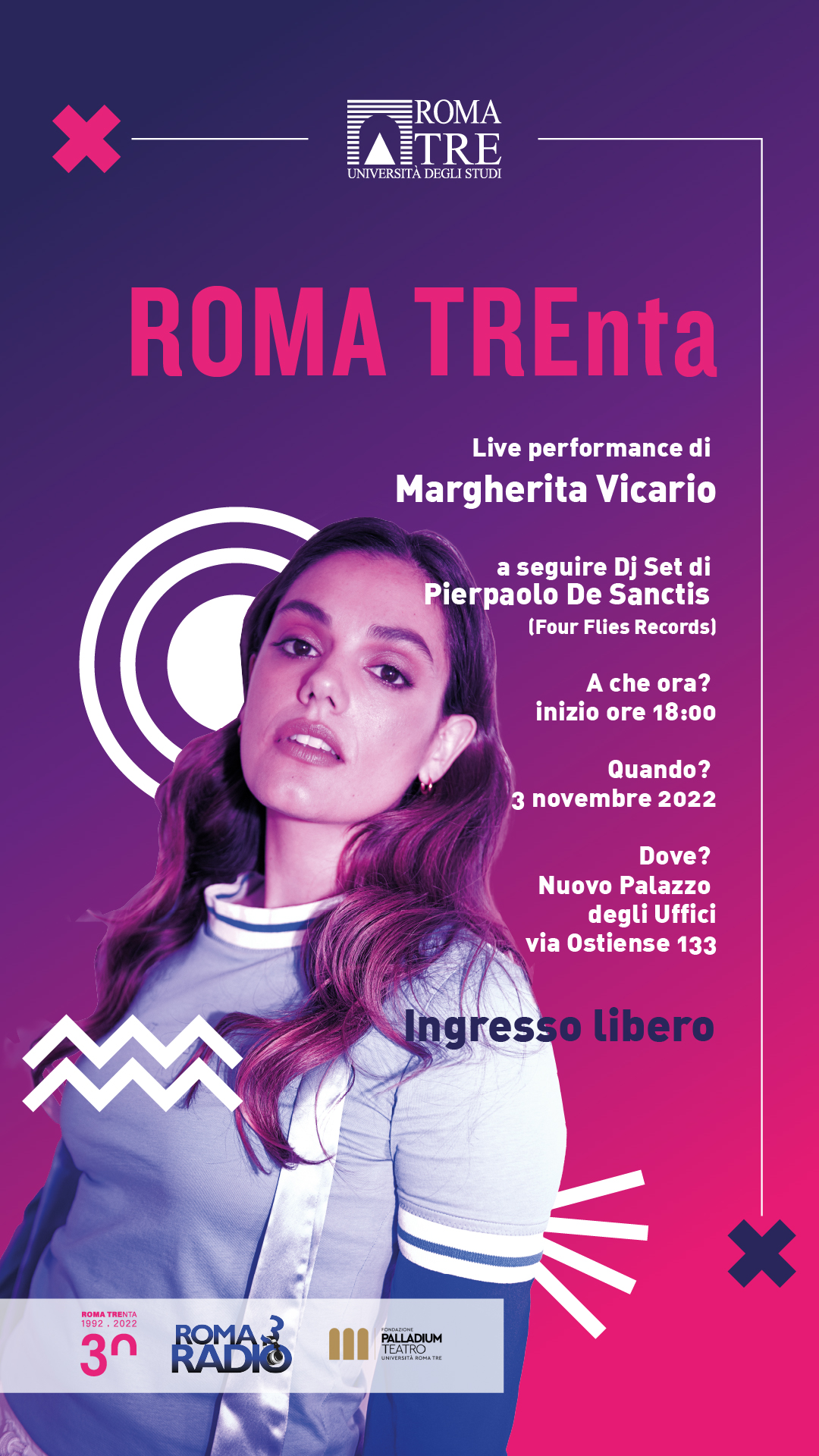 Roma TREnta Live performance di Margherita Vicario Dipartimento di