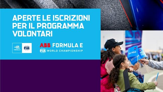 Programma volontari Rome E-Prix 2022 
