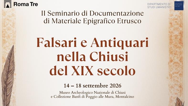 II SEMINARIO DI DOCUMENTAZIONE DI MATERIALE EPIGRAFICO ETRUSCO