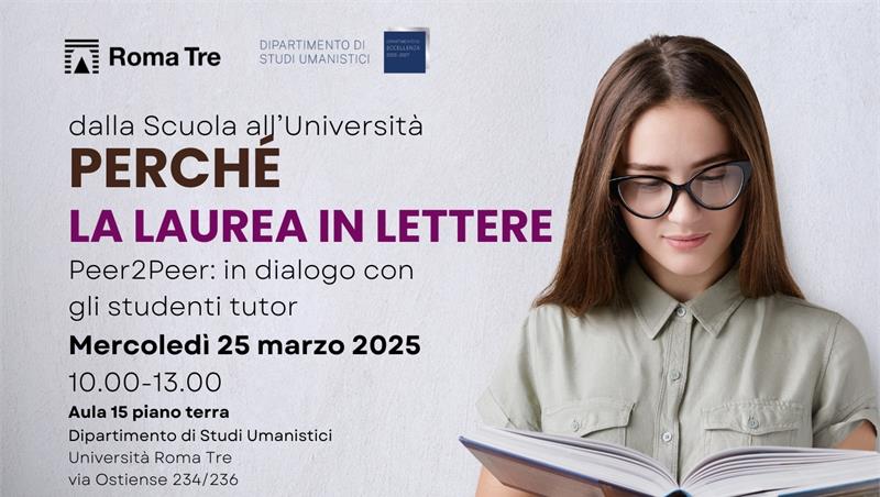 Dalla Scuola all’Università: “Perché la Laurea in Lettere”