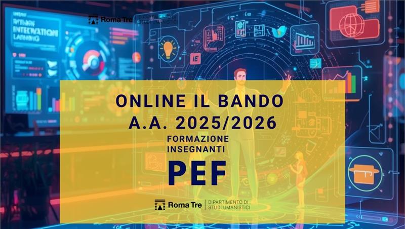 BANDI DI AMMISSIONE PEF 2025-2026