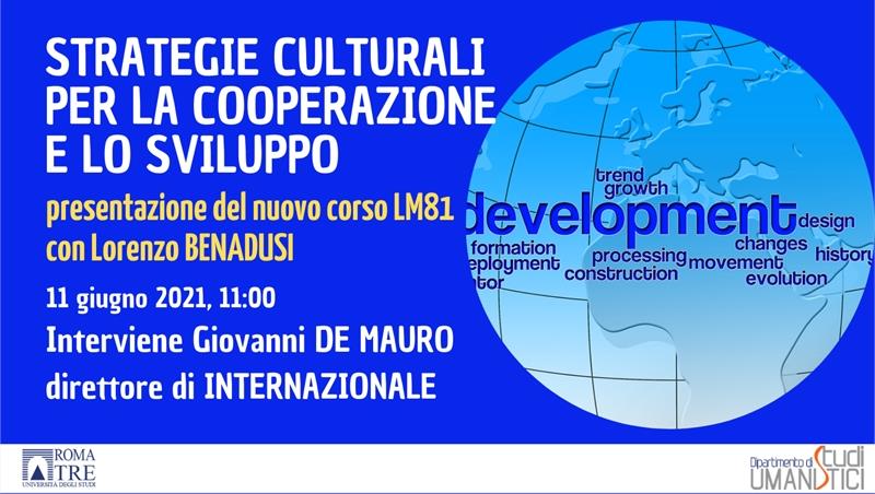 Strategie Culturali Per La Cooperazione E Lo Sviluppo Presentazione