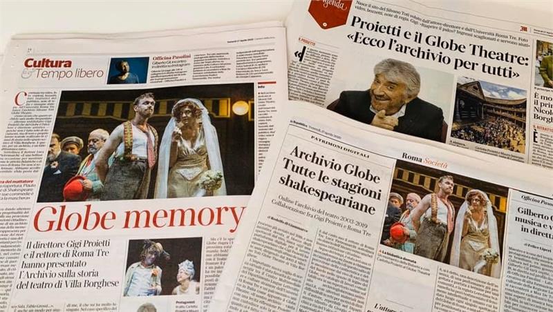 Presentazione dell'Archivio Silvano Toti Globe Theatre. #roma3nonsiferma