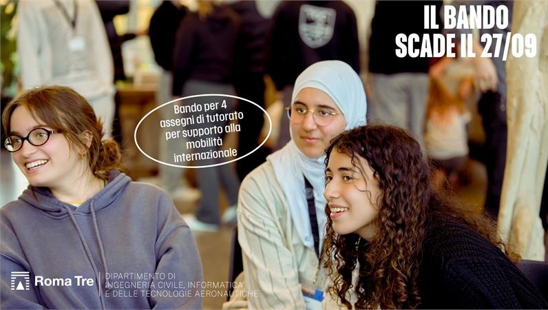 Bando 4 assegni di tutorato a supporto della mobilità internazionale e degli studenti internazionali