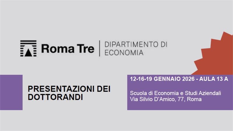 PRESENTAZIONI DOTTORANDI