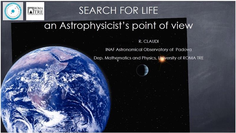 Colloqui di Fisica: The search for life: an astrophysicist’s point of view