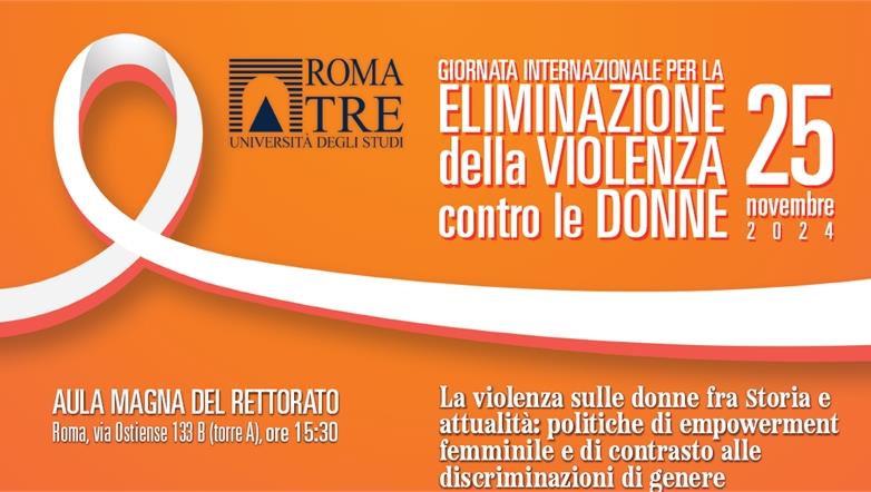 GIORNATA INTERNAZIONALE PER LA ELIMINAZIONE della VIOLENZA contro le DONNE - 25 Novembre 2024