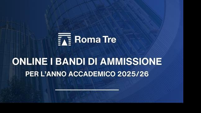 Bando di ammissione ai corsi di laurea magistrali a.a. 2025-2026