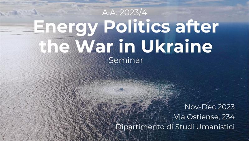 Energy Politics after the War in Ukraine. Seminar